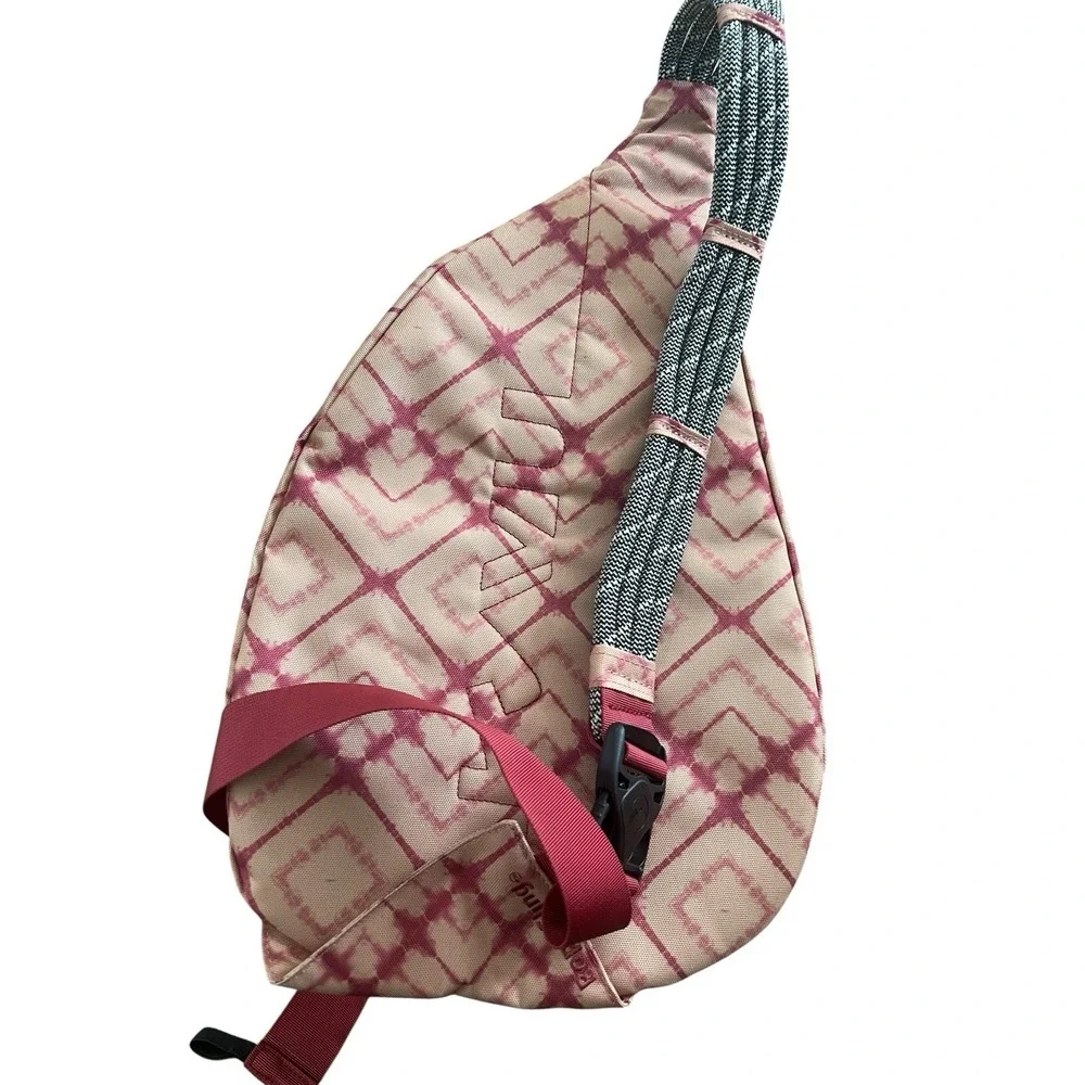 KAVU Rope Sling Bag Meadow Dye Backpack Travel Hiking NWOT